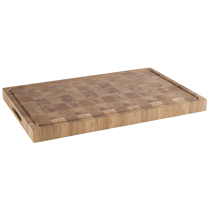 Buffetbrett -PROFI- 58 x 37,5 cm, H: 4,5 cm Eichenholz