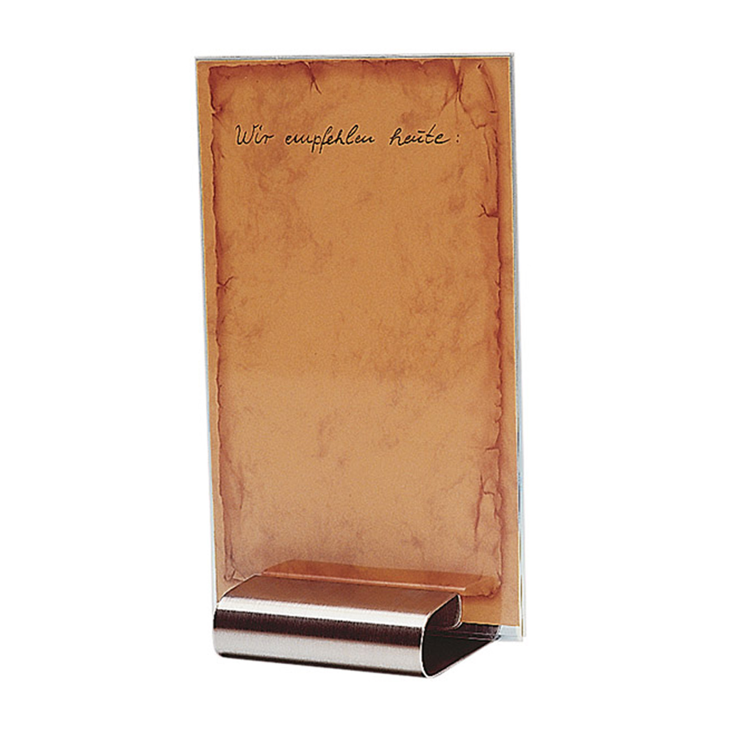 Tischkartenhalter 8 x 7 cm, H: 2 cm Edelstahl