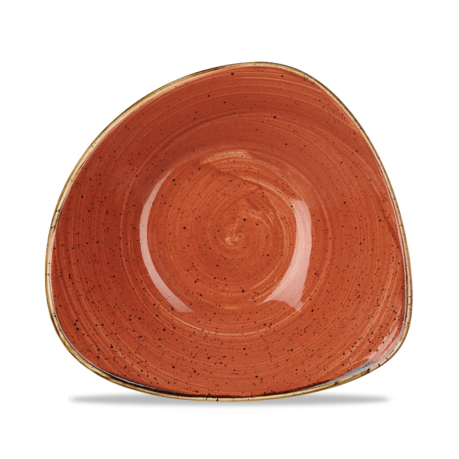 Triangle Bowl 23,5 cm, Stonecast Spiced Orange