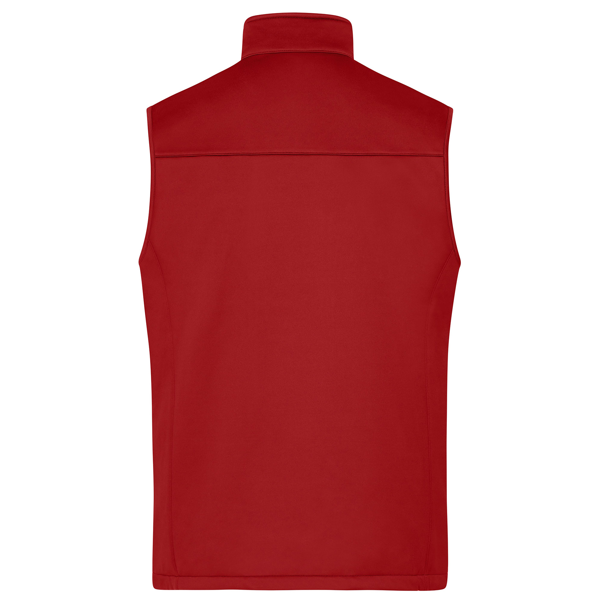 Herren-Softshellweste aus recyceltem Polyester, rot