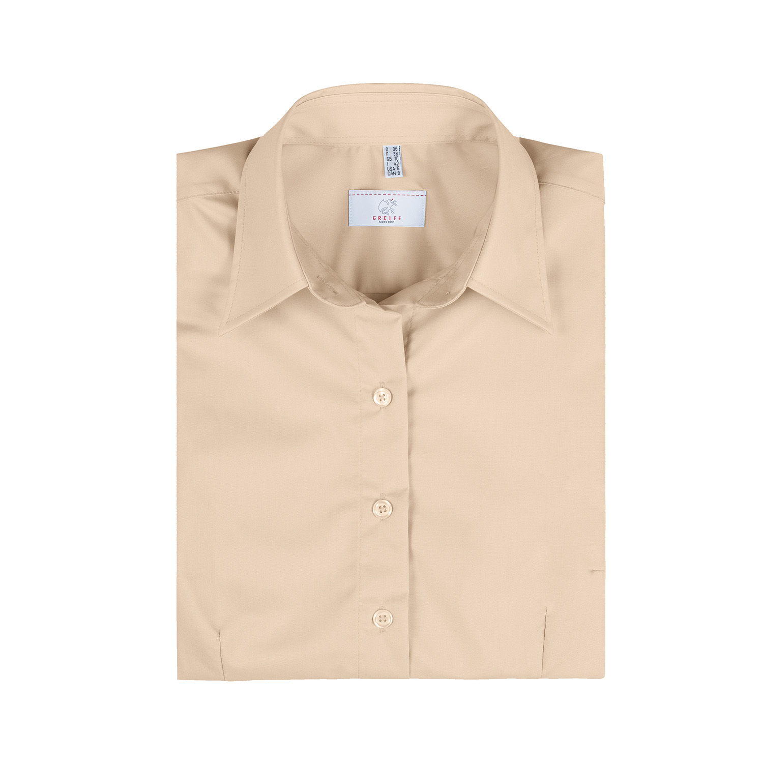 Damenbluse Basic  RF 1/2 Arm, beige