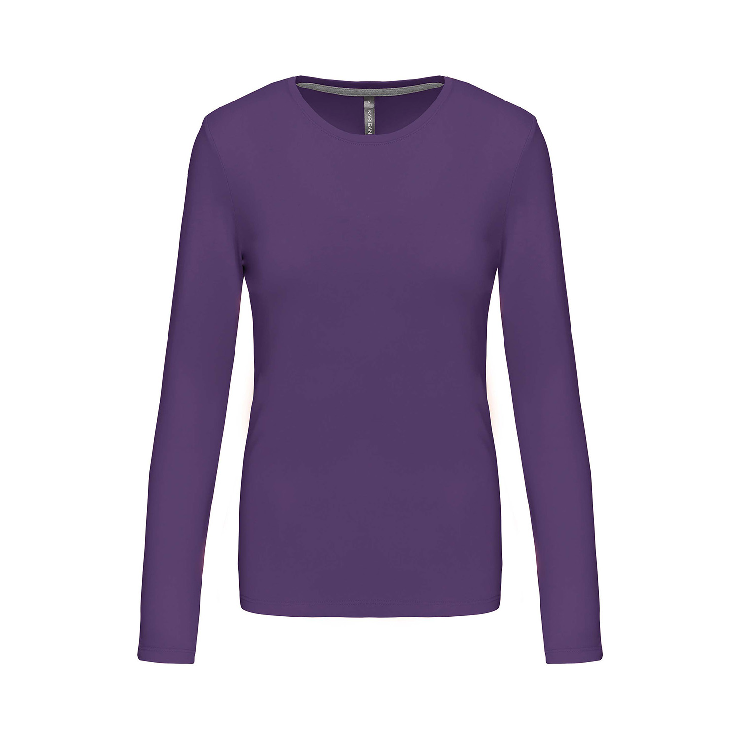 Damen-Longsleeve Kariban, purple