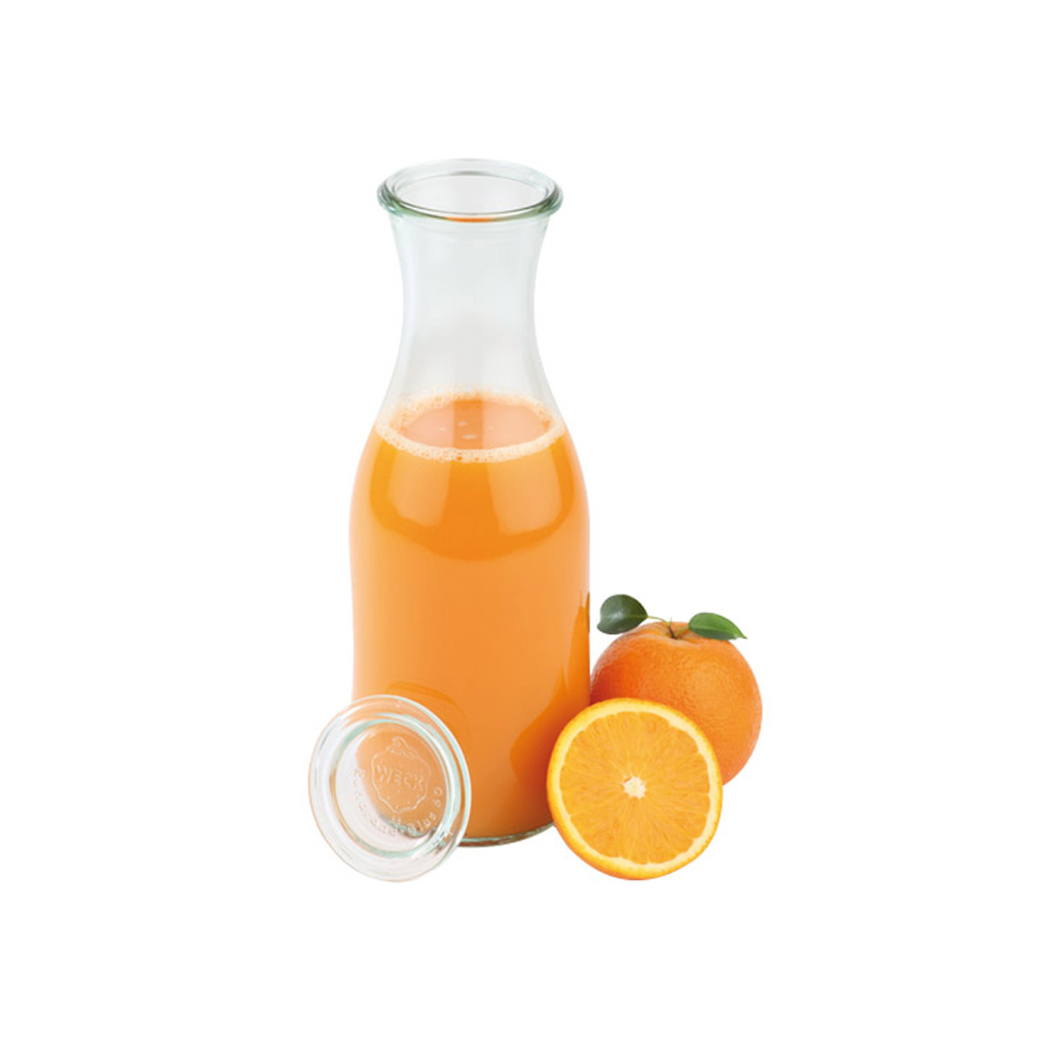*Auslauf* Weck-Saftflaschen mit Deckel 12-teiliges Set 1 Liter, H: 25,5 cm