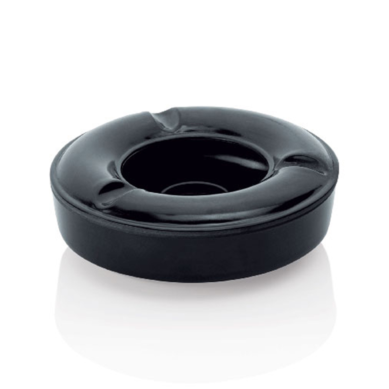Windaschenbecher Ø 12,5 cm, Melamin schwarz
