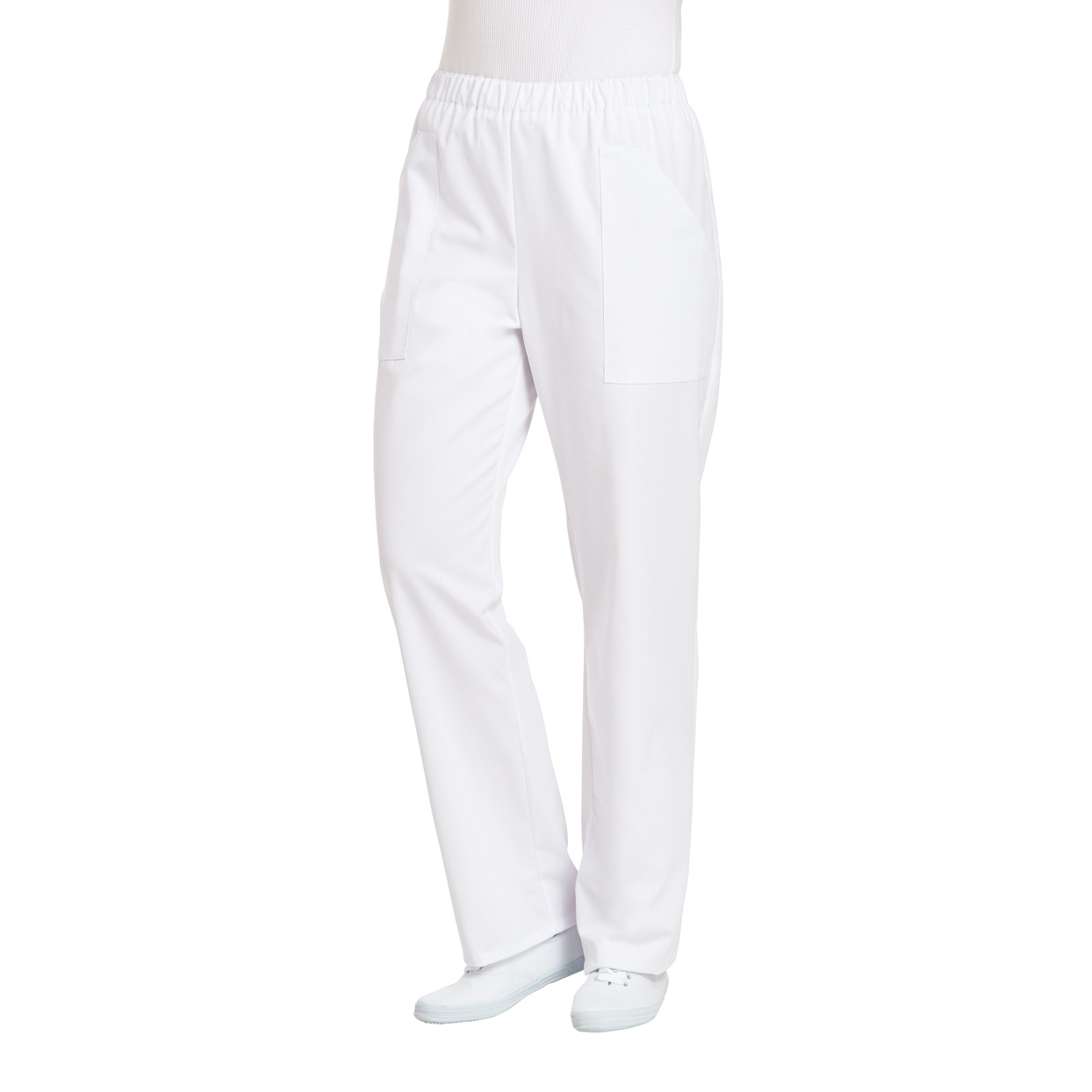 Damenhose Comfort Style, mit Rundumgummizug, weiß