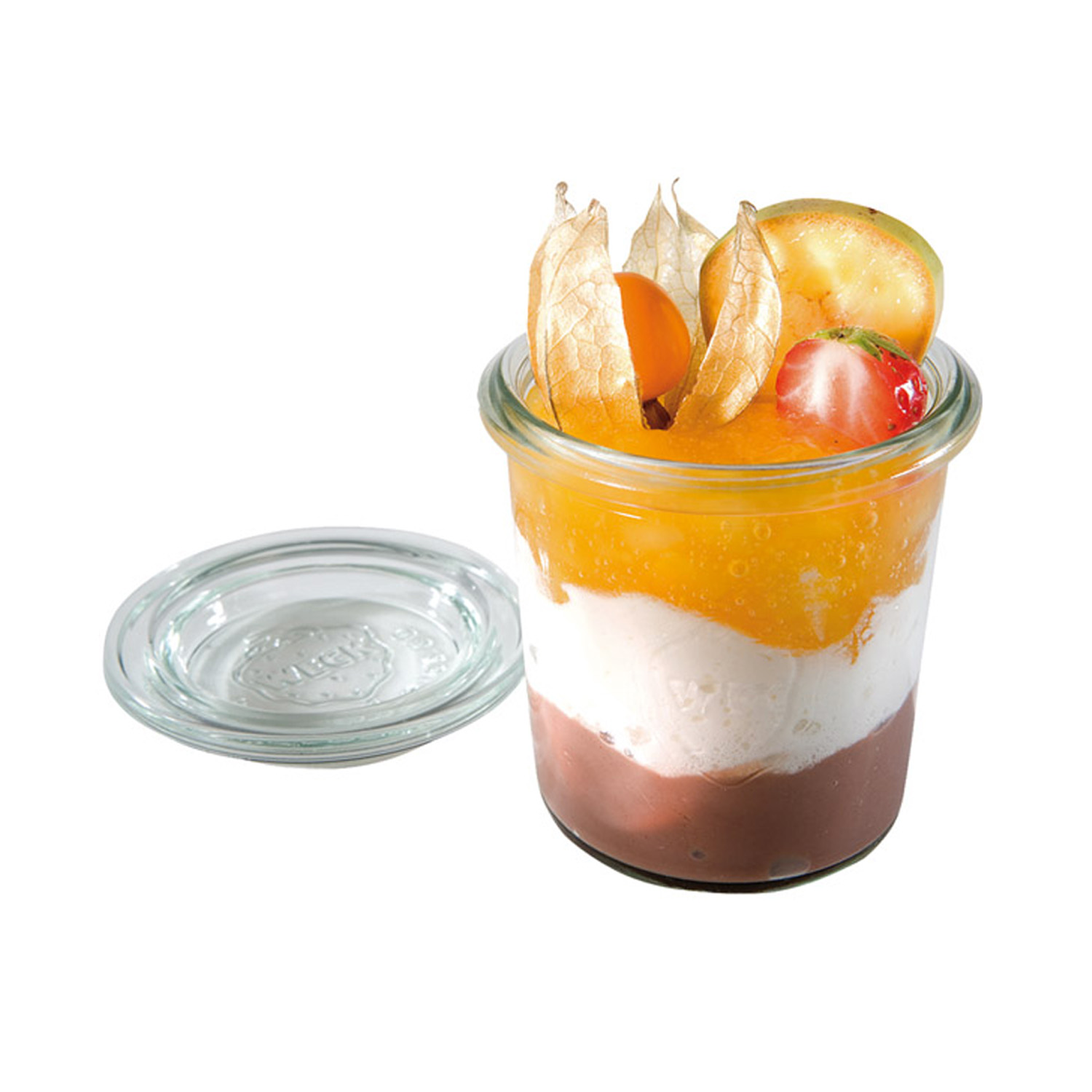 Weck-Glas mit Deckel, 12er SetØ 6 cm, H: 7 cm Mini-Sturz-Form 140 ml