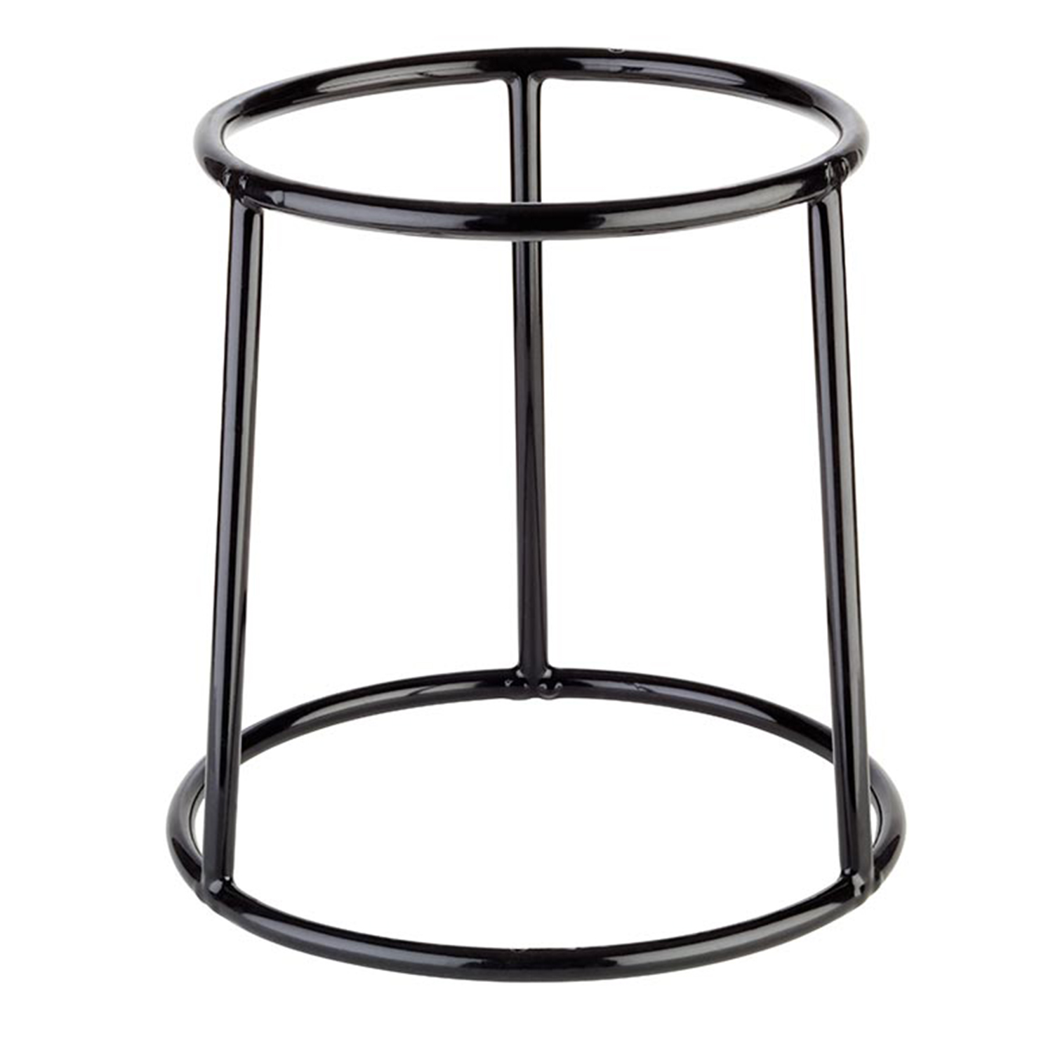 Buffetständer -MULTI ROUND- Ø 15,5 / 18 cm, H: 18 cm Metall, PVC, schwarz