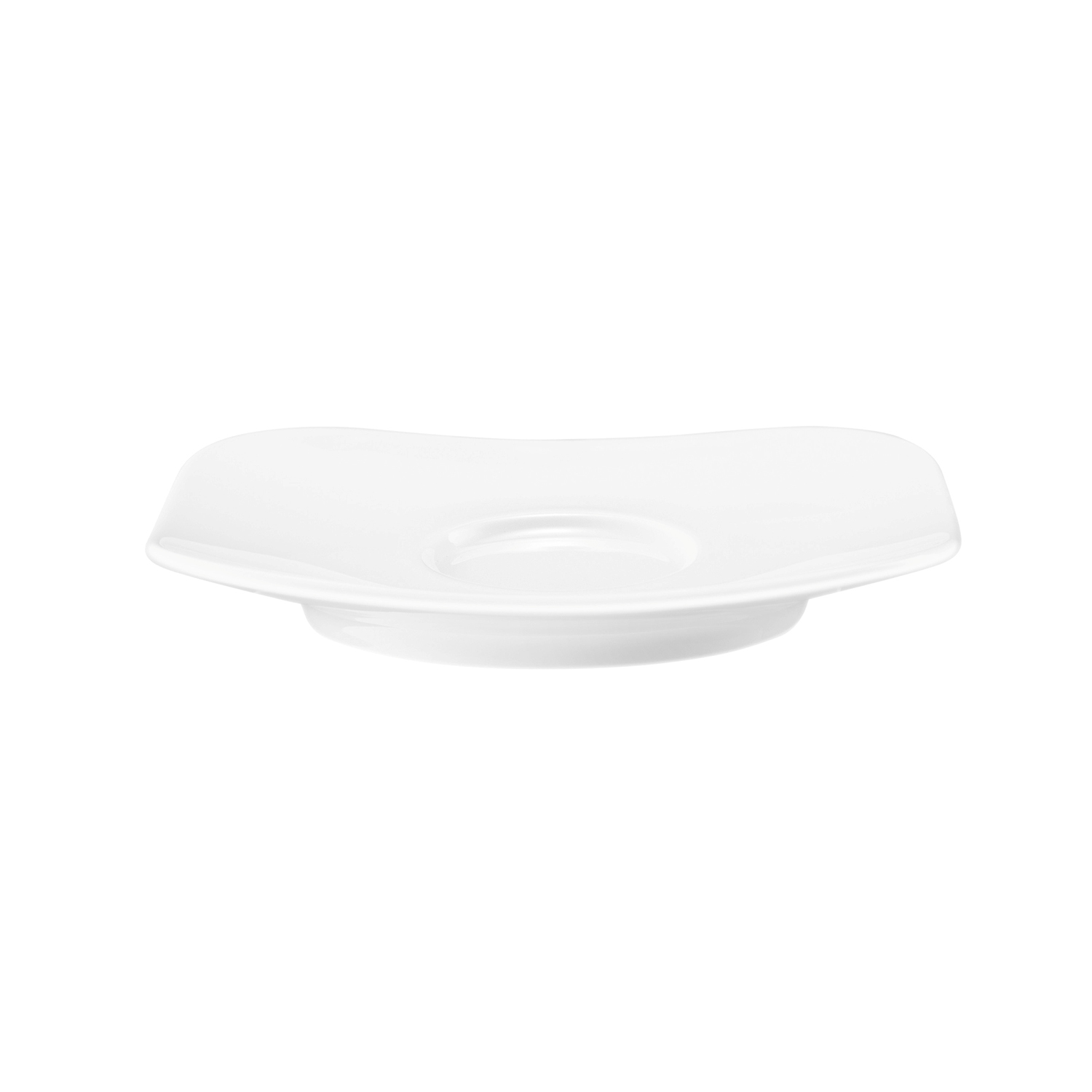 Espresso-Untertasse Coffe-e-motion/Coup Fine Dining eckig weiß, 13,0 x 13,0 cm