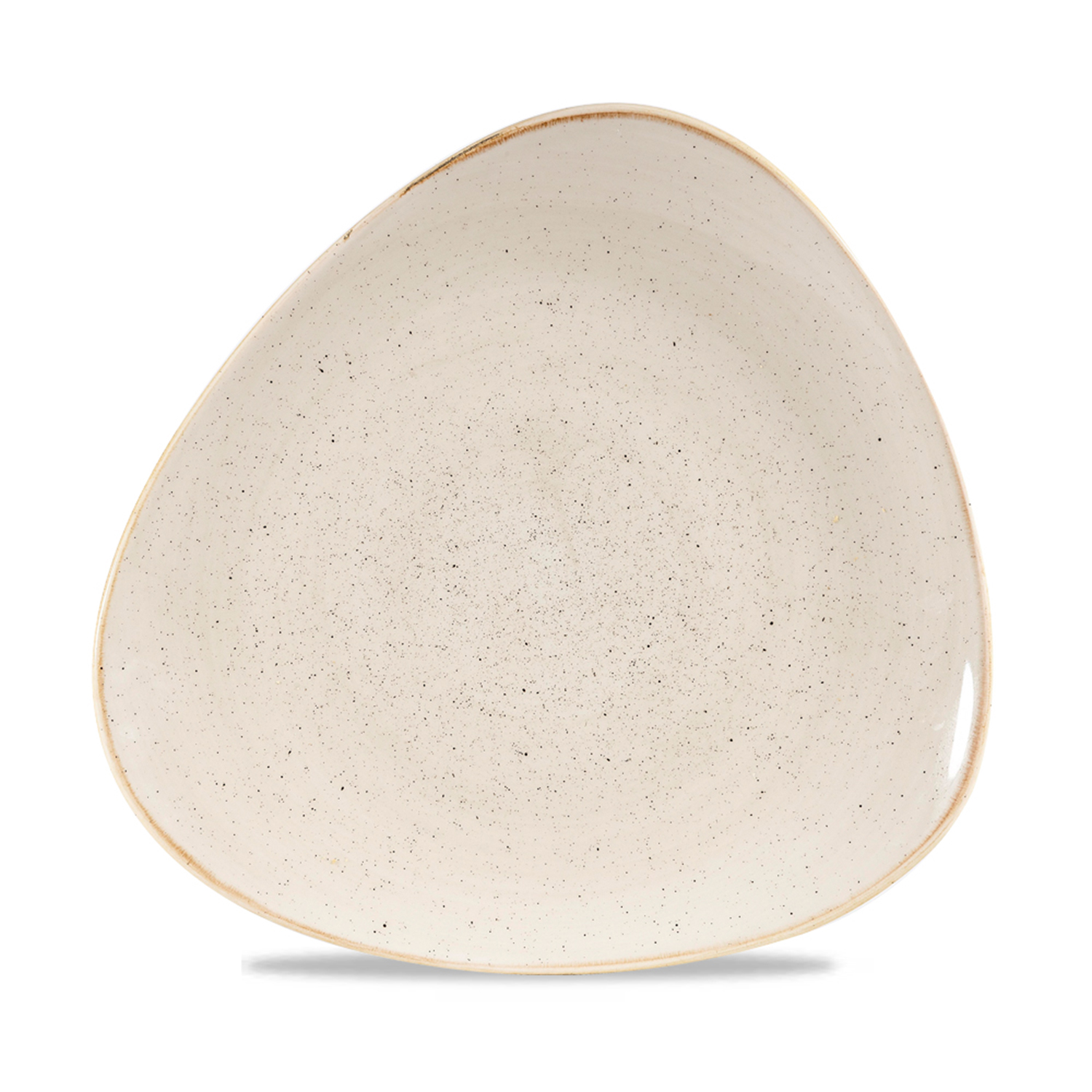 Triangle Teller flach 28,5 cm, Stonecast Nutmeg Cream