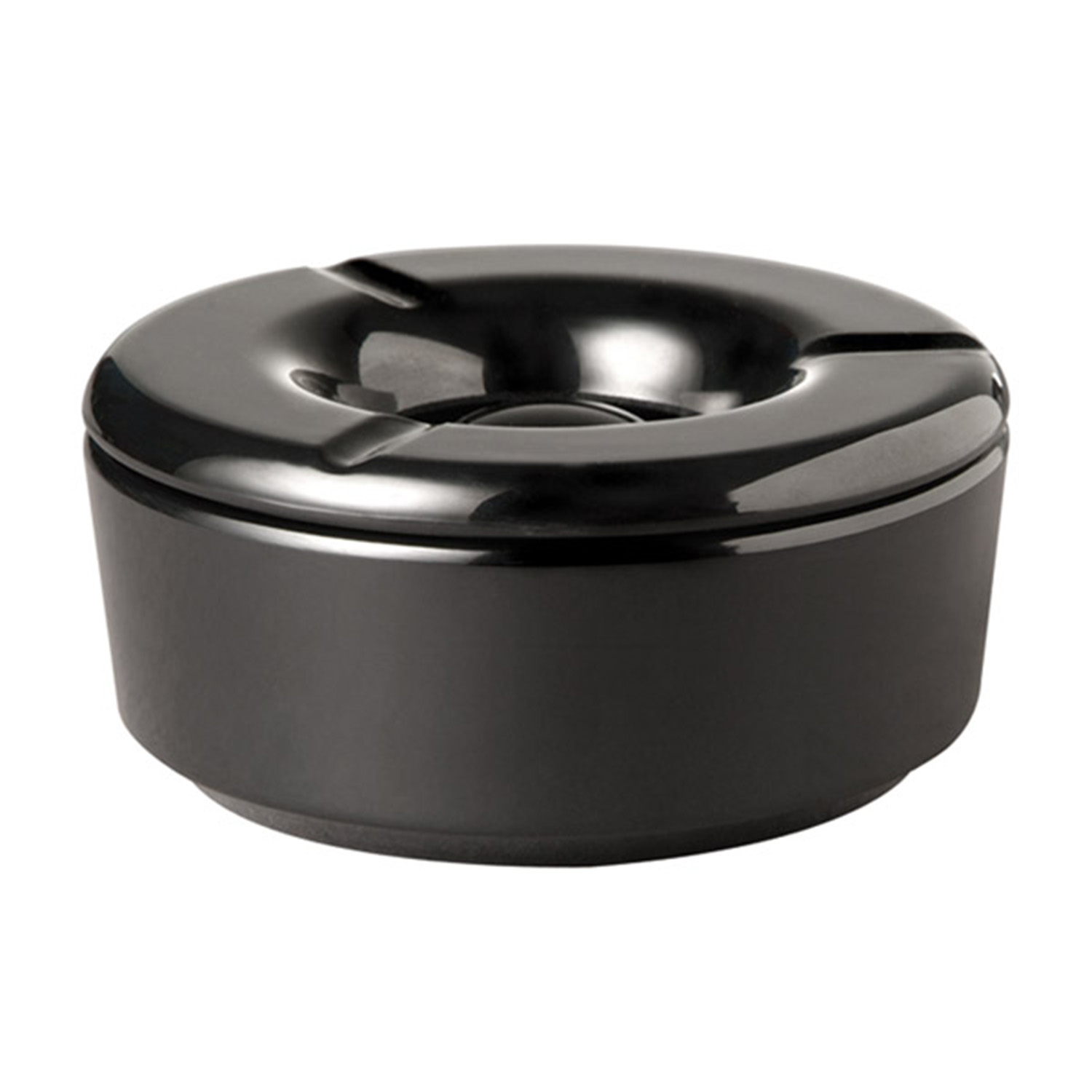 Windaschenbecher -CASUAL- Ø 11,5 cm, H: 5 cm Melamin, schwarz
