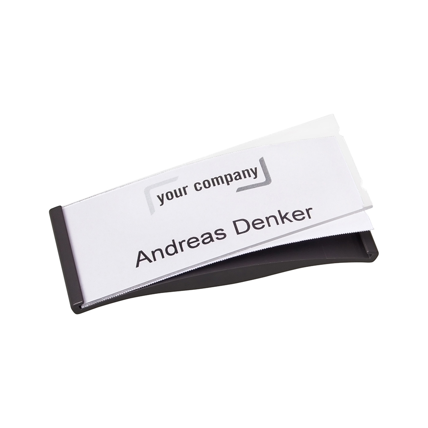 Magnet-Namensschild 78 x 32 mm, anthrazit