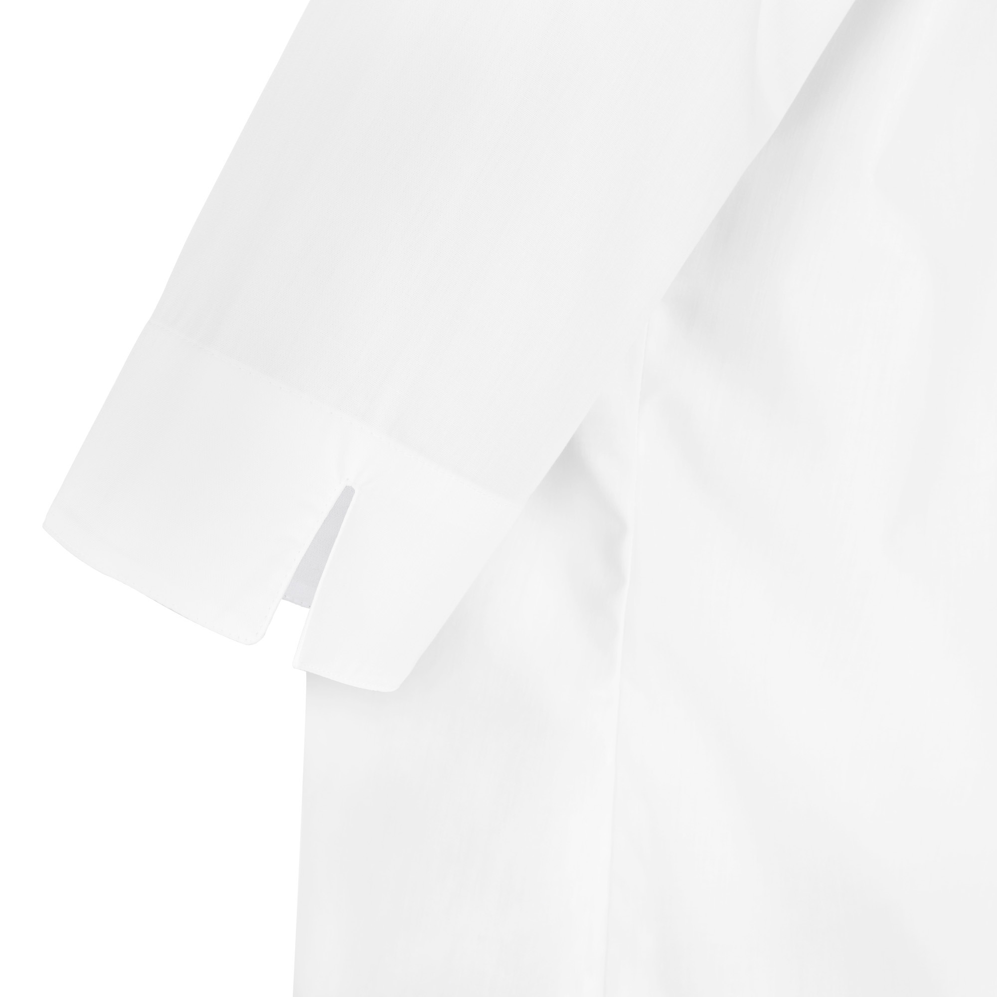 Damenbluse Laura, 3/4 Arm, weiß, untailliert