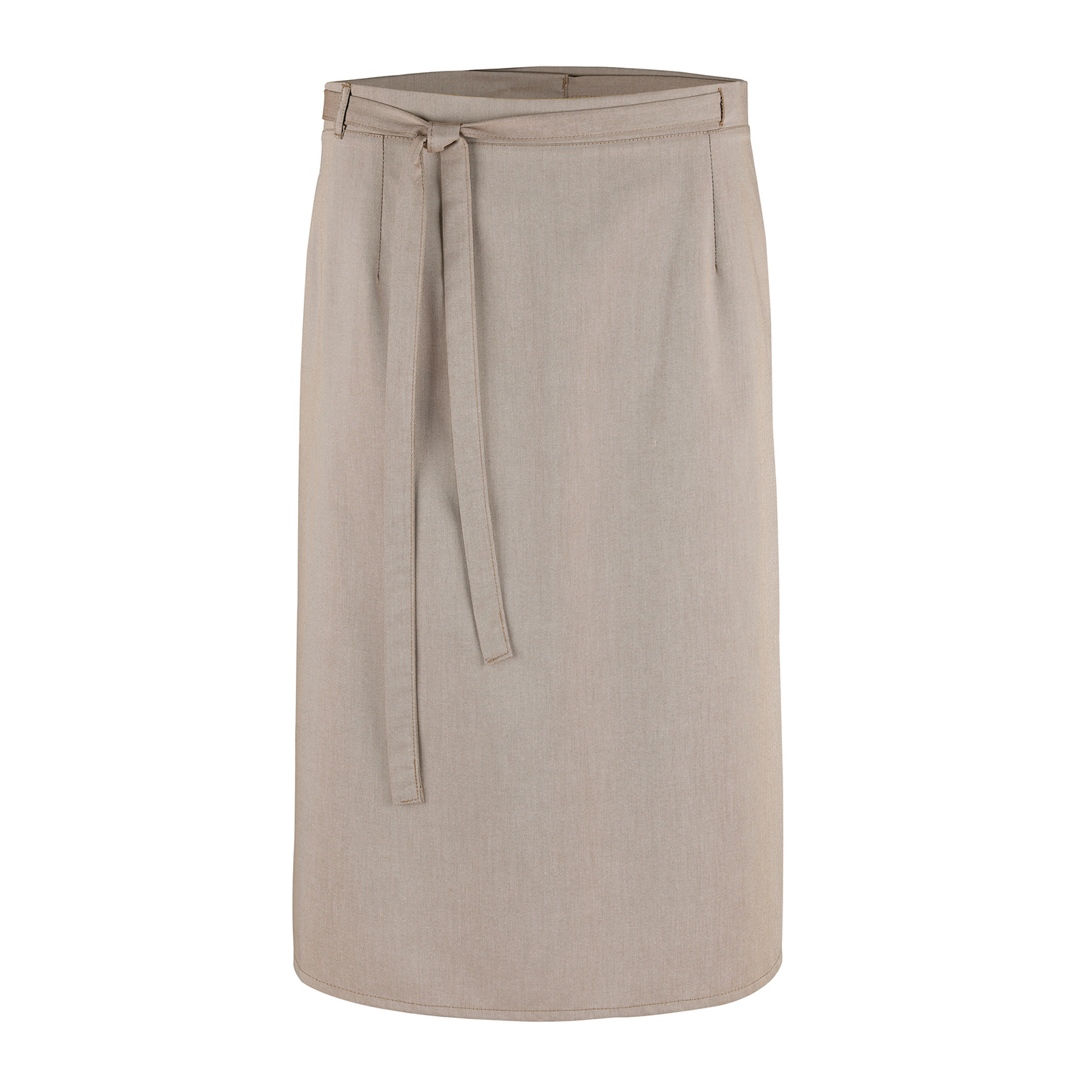 Wickel-Bistroschürze 145 x 80 cm, Jeanslook sand