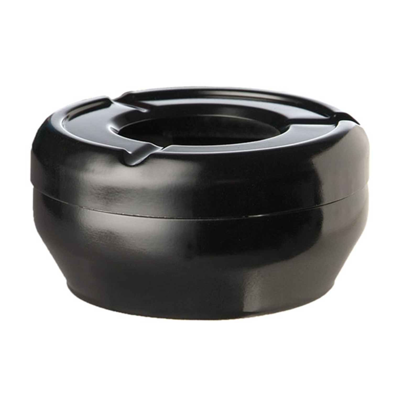 Windaschenbecher -CASUAL- Ø 12 cm, H: 4,5 cm Melamin, schwarz