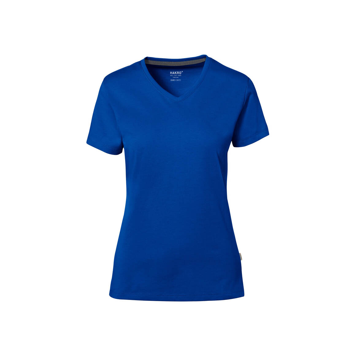 Woman V-Shirt Cotton Tec, royal