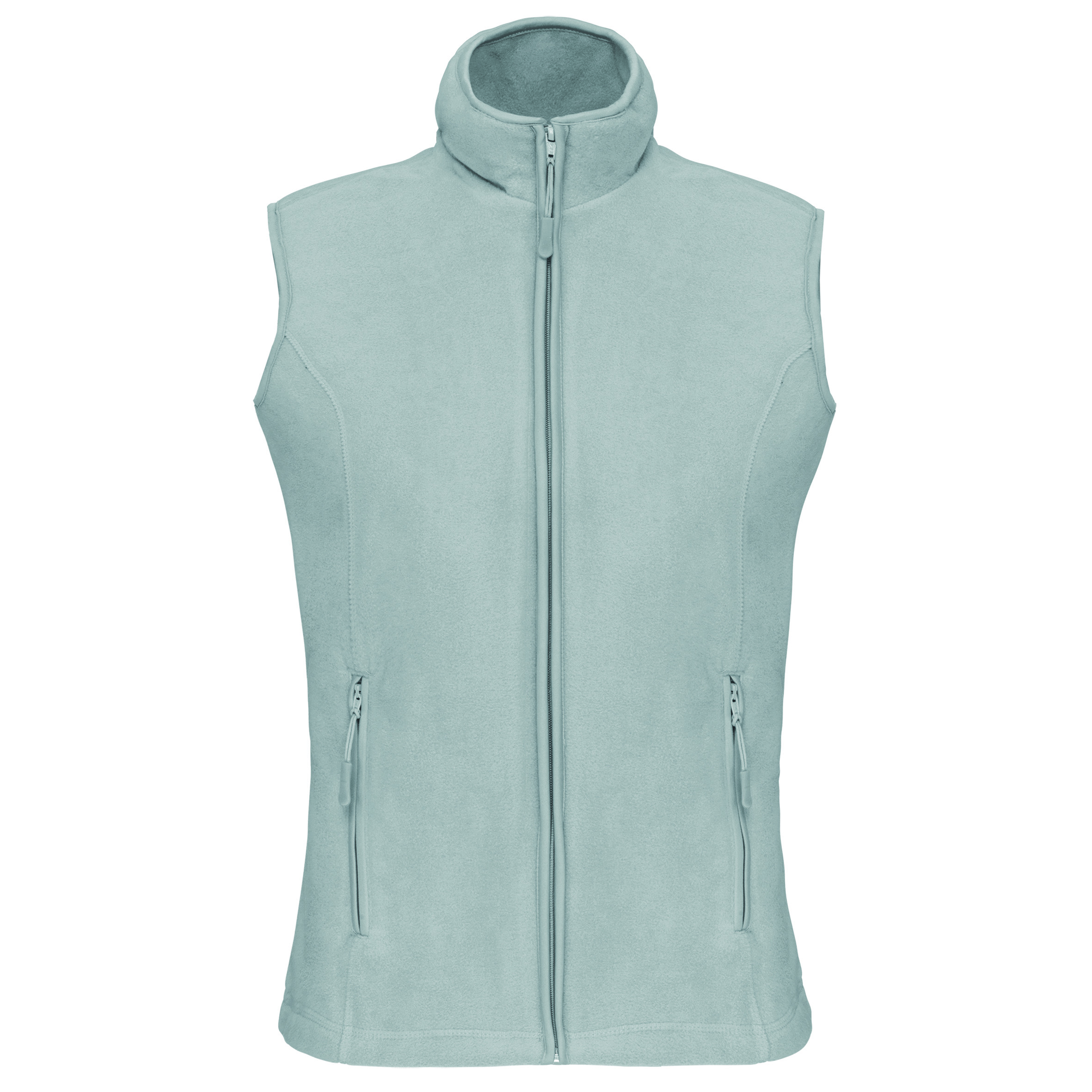 Damen-Fleece-Weste, snow grey