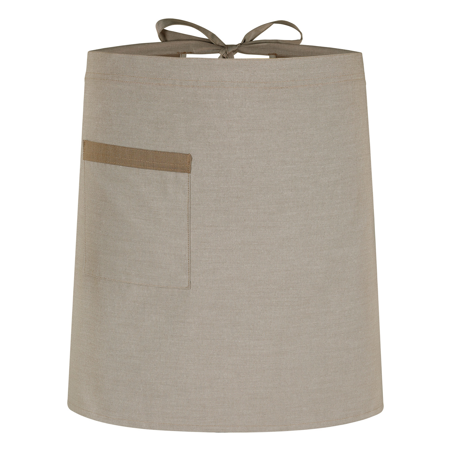 2in1-Schürze 80 x 80 cm, Jeanslook sand mit Taschenpatte in Jeanslook gold