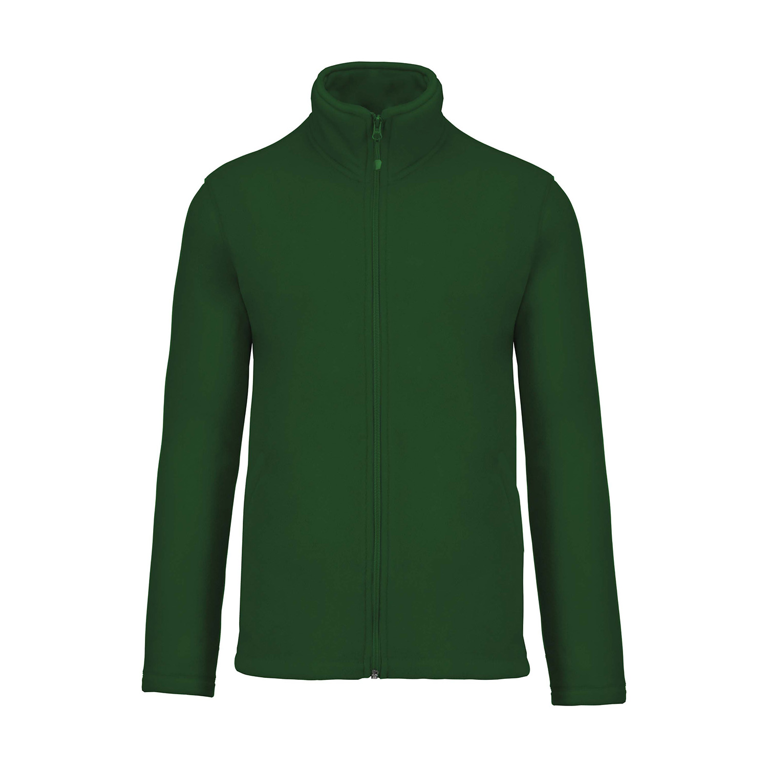 Herren-Fleece-Jacke, dunkelgrün