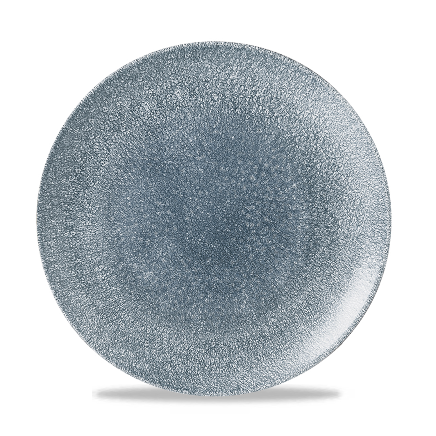 Coup Teller flach 26,0 cm, Studio Prints Raku Topaz Blue