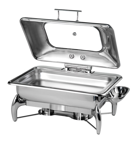 Chafing Dish -GLOBE- GN 1/1 66,5 x 44 cm, H: 34 cm 9 l, Edelstahl, abnehmbarer