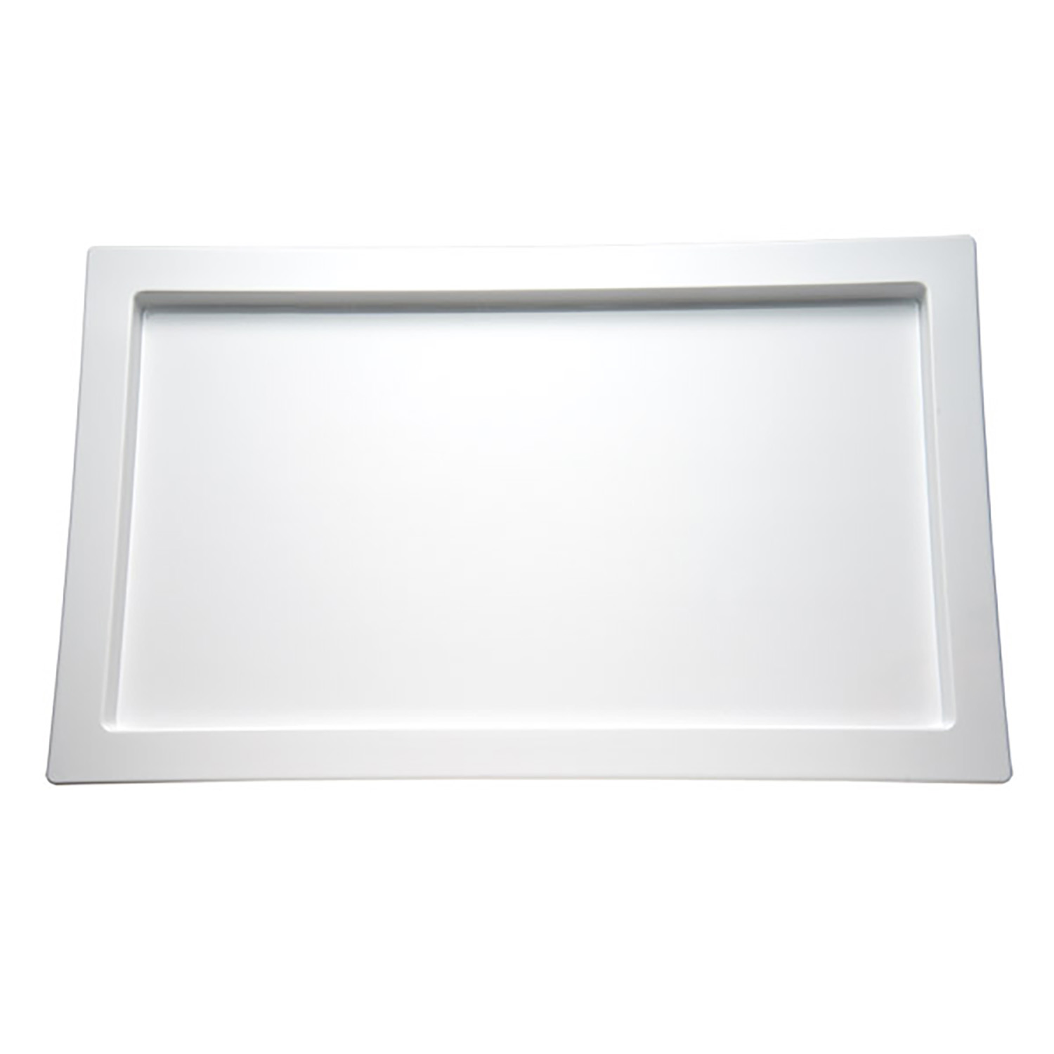 GN 1/3 Tablett -FRAMES- 32,5 x 17,6 cm, H: 2 cm Melamin, weiß