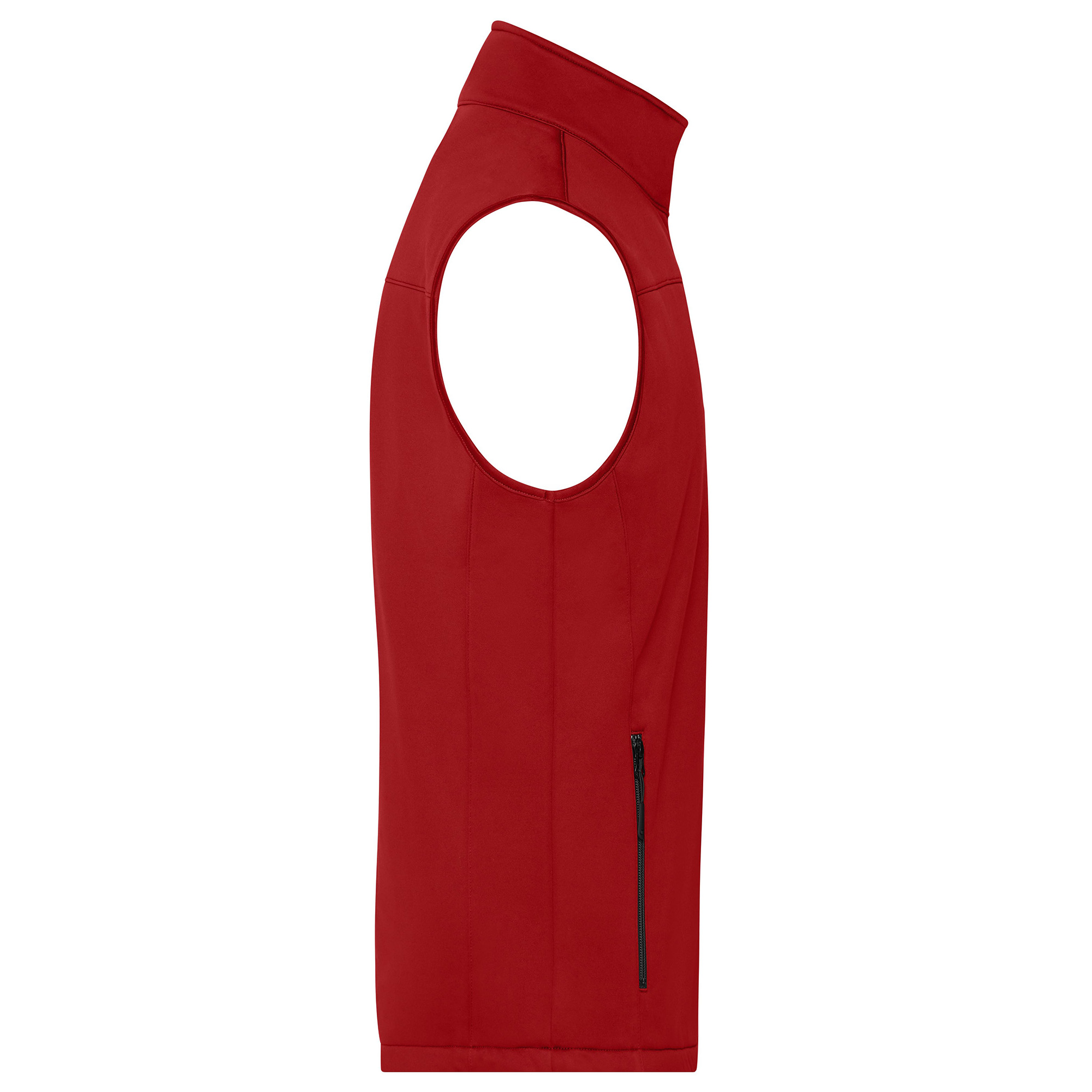 Herren-Softshellweste aus recyceltem Polyester, rot