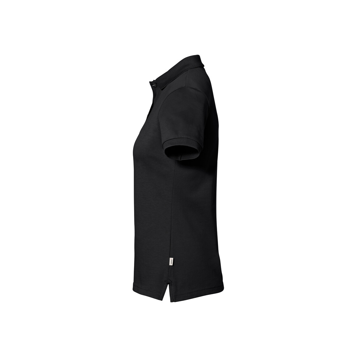 Woman-Polo Cotton Tec, schwarz