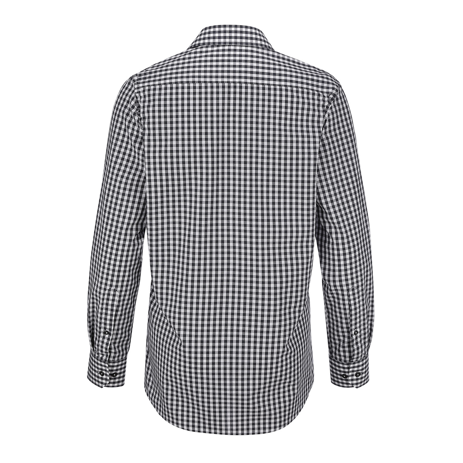 Herrenhemd Marc, Modern Fit, Langarm, schwarz/weiß kariert