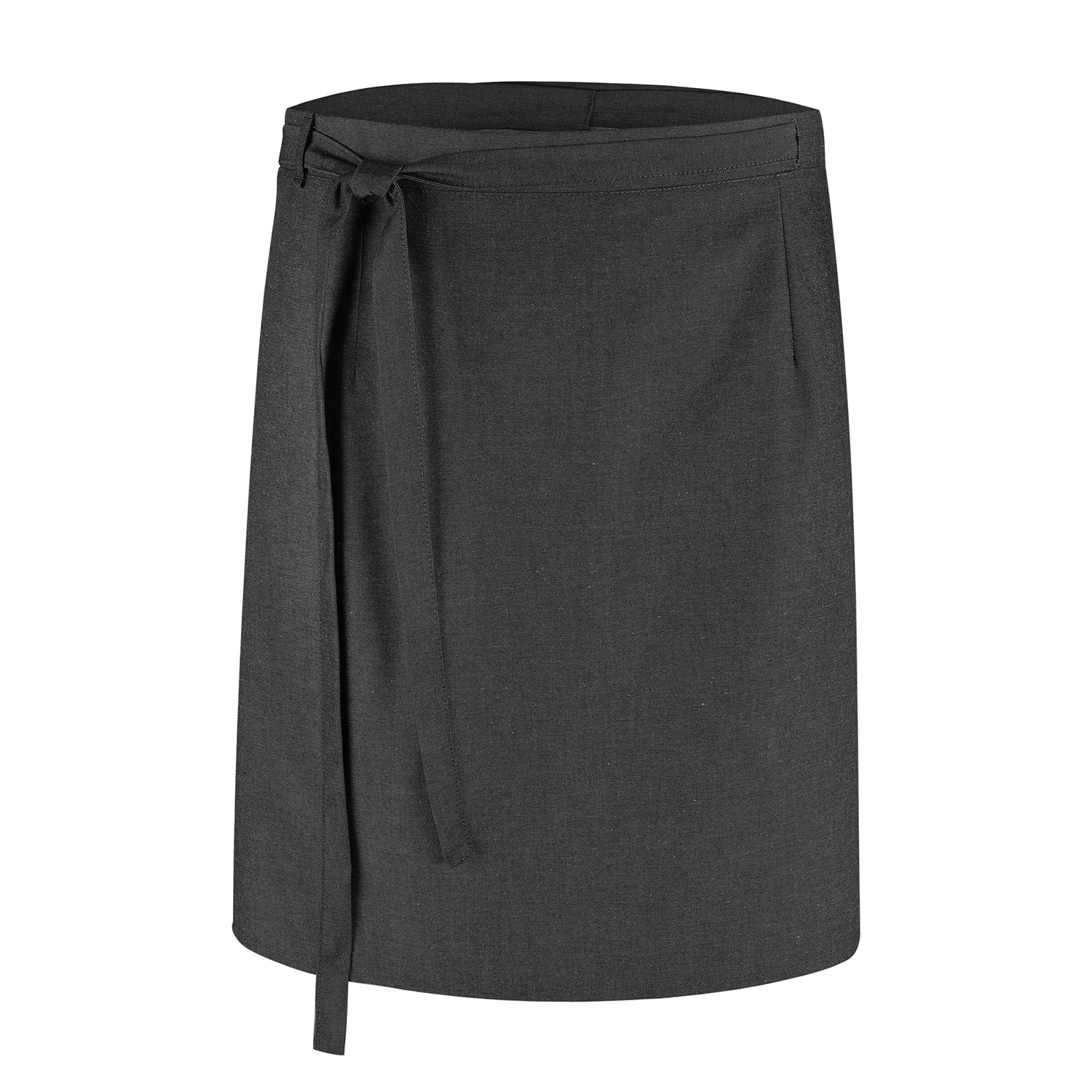 Wickel-Bistroschürze 125 x 60 cm, Jeanslook anthrazit
