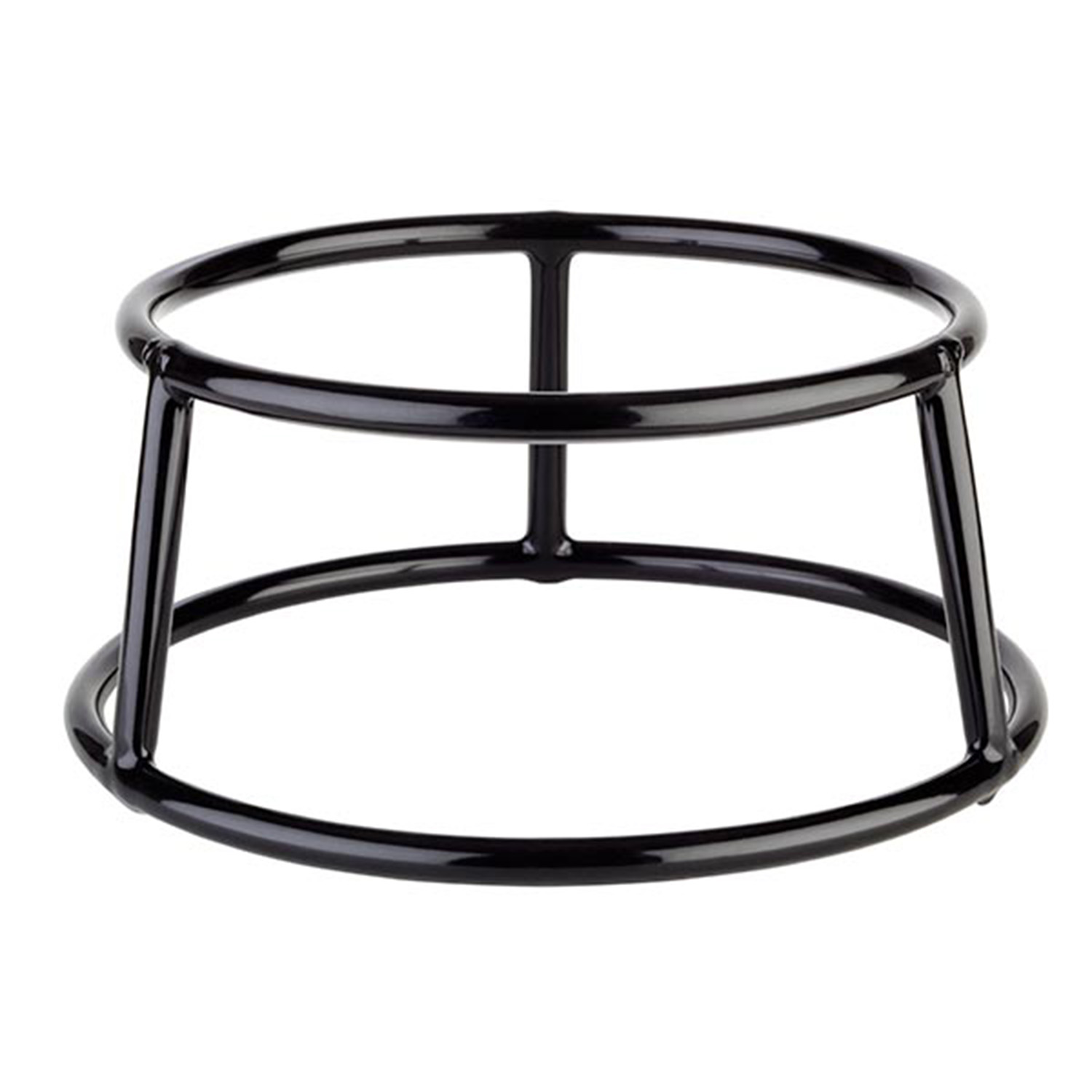 Buffetständer -MULTI ROUND- Ø 15,5 / 18 cm, H: 8 cm Metall, PVC, schwarz