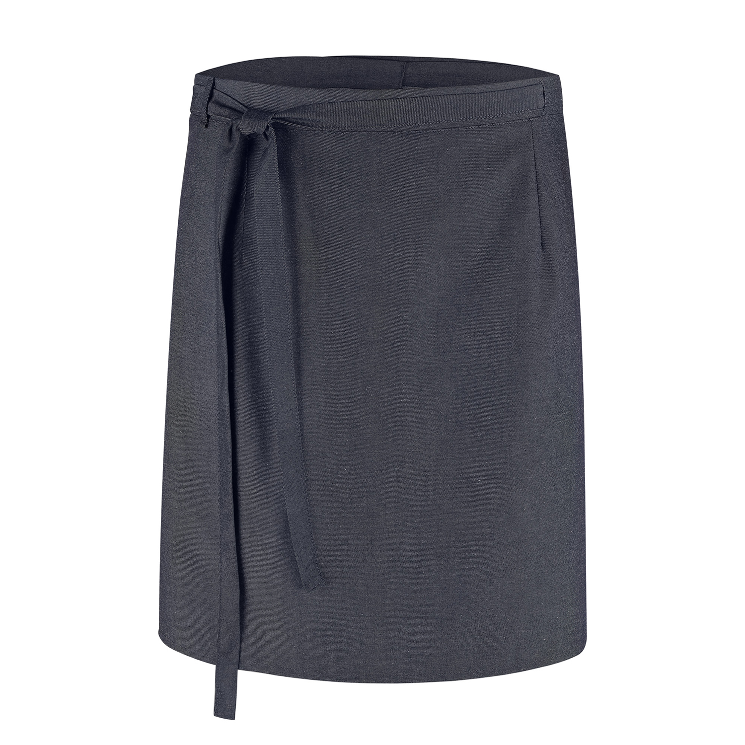Wickel-Bistroschürze 145 x 80 cm, Jeanslook blau