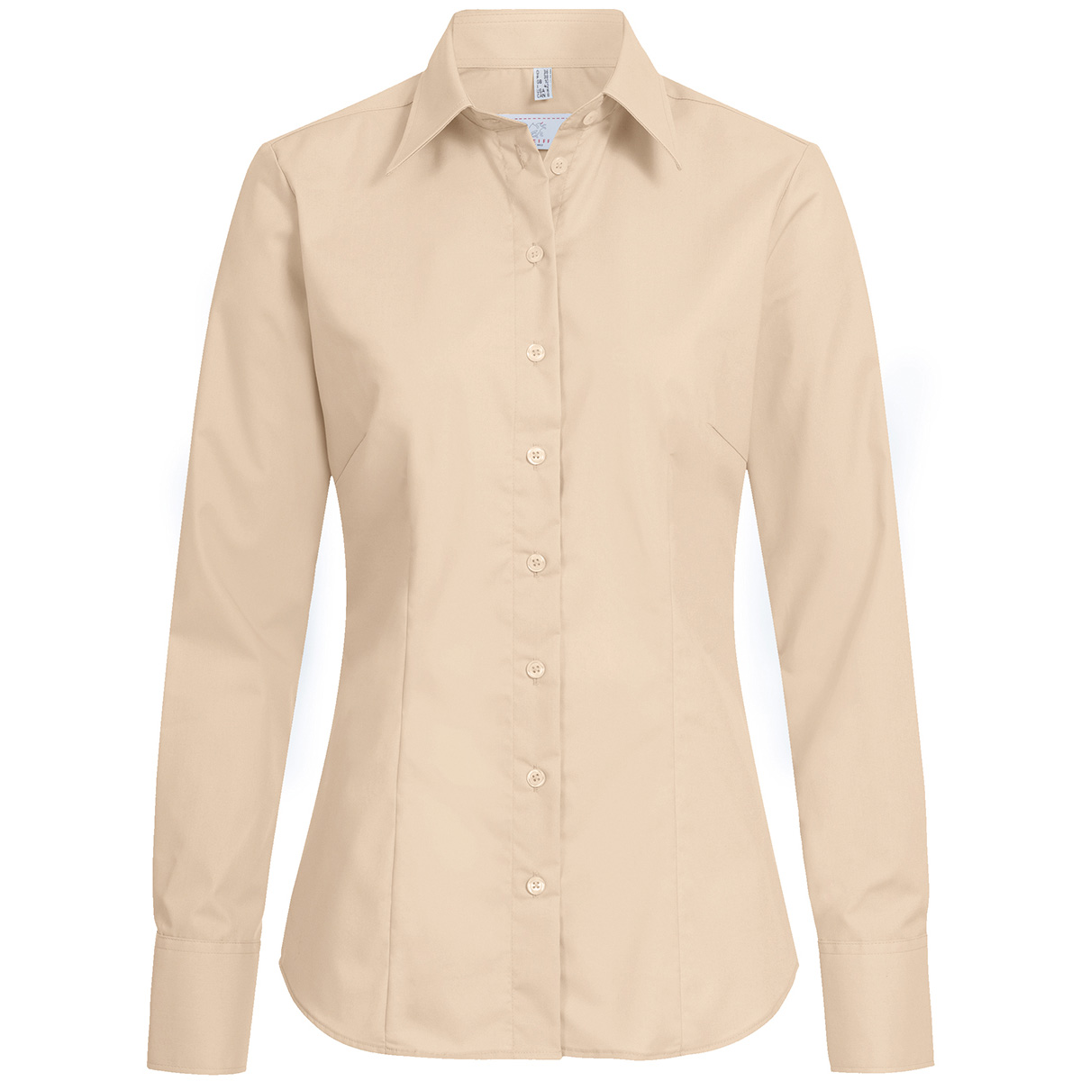 Damenbluse Basic RF 1/1 Arm, beige