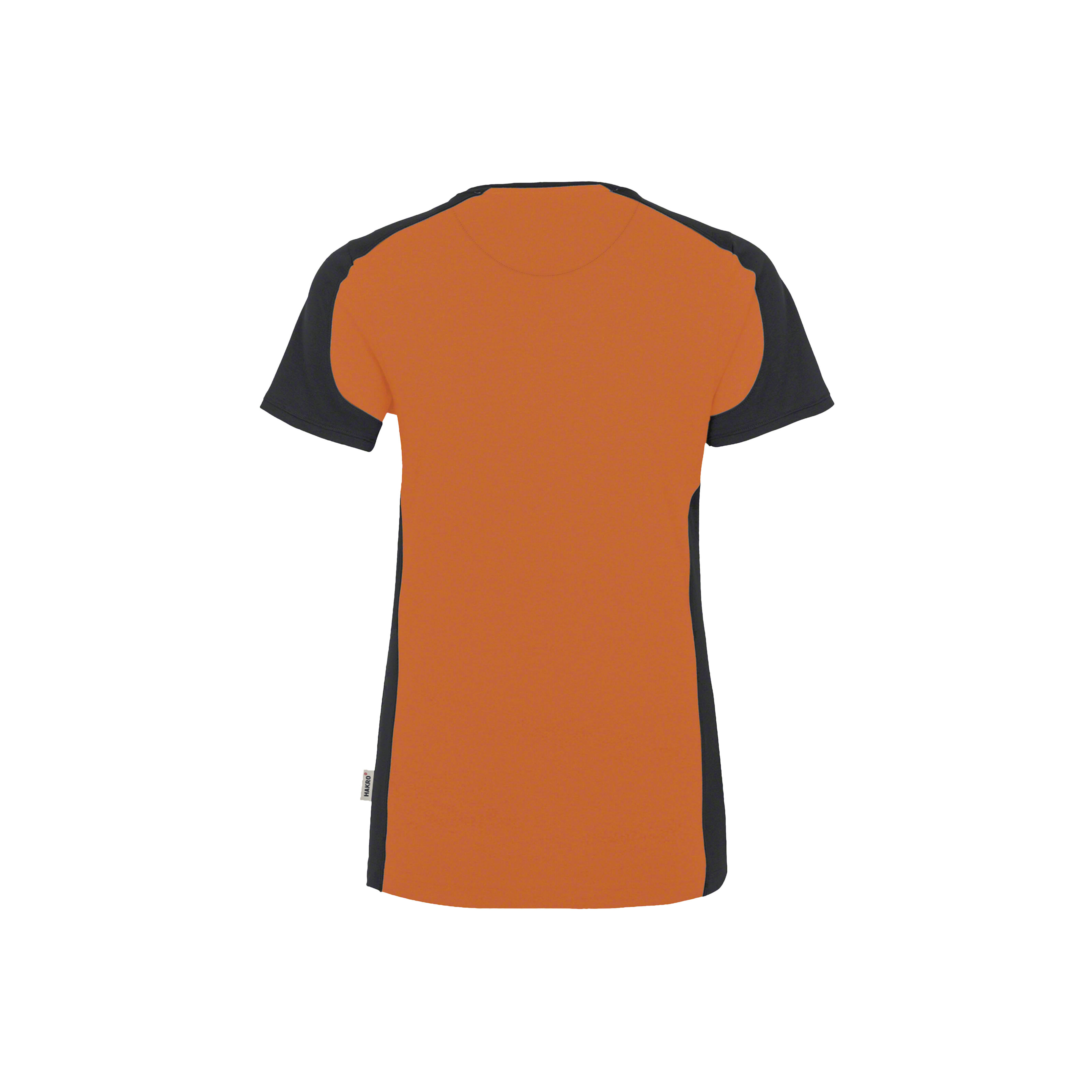 *Auslauf 2026*Woman-V-Shirt Contrast, orange/anthrazit