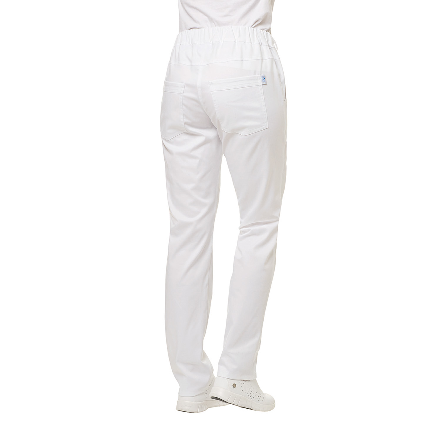 Damenhose Comfort Style, Bund hinten mit Gummizug, weiß