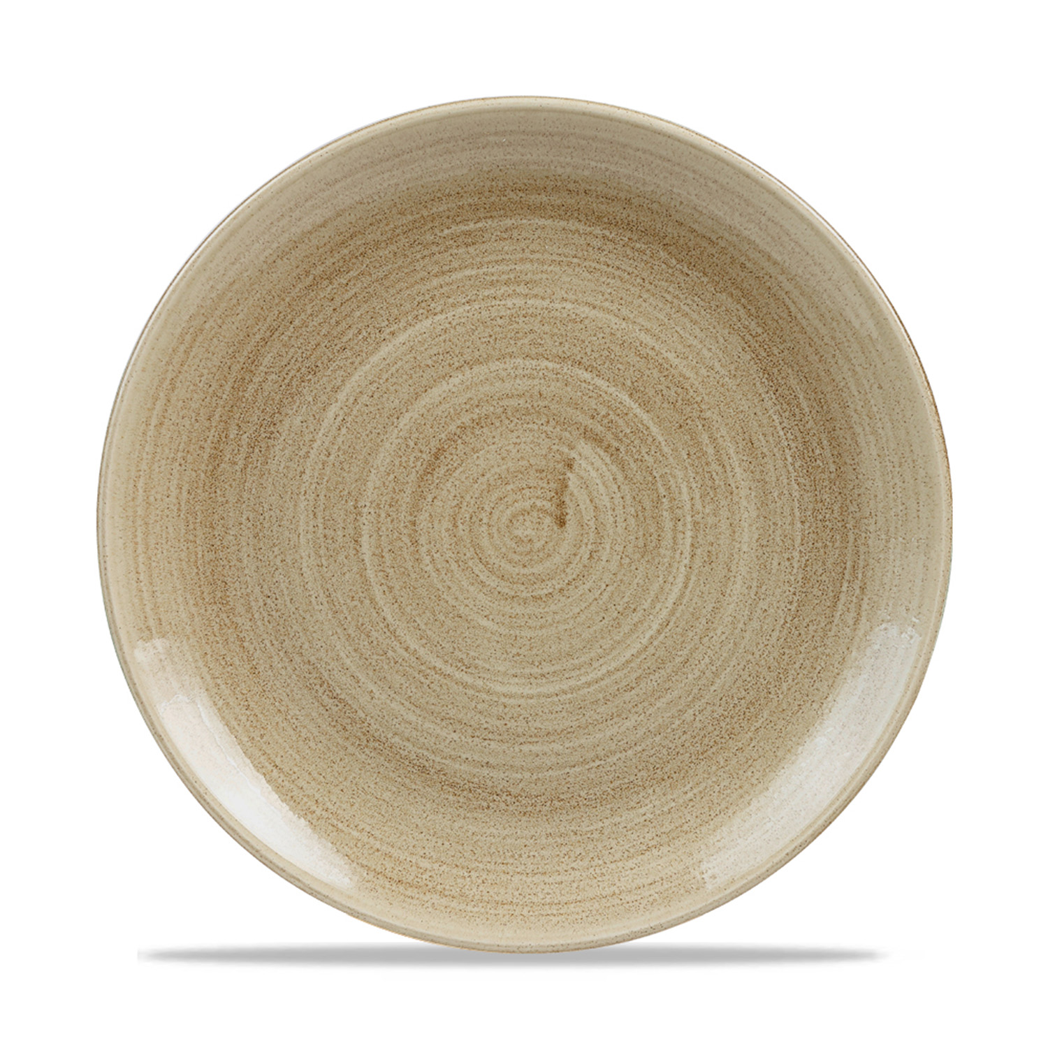Coup Teller flach 26,0 cm, Stonecast Patina Antique Taupe