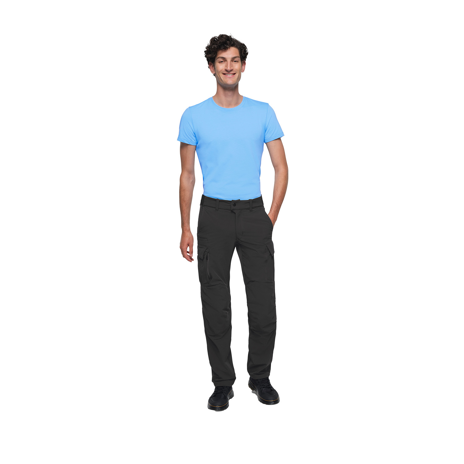 Herrenhose Cargo Funktion X-Stretch, karbongrau