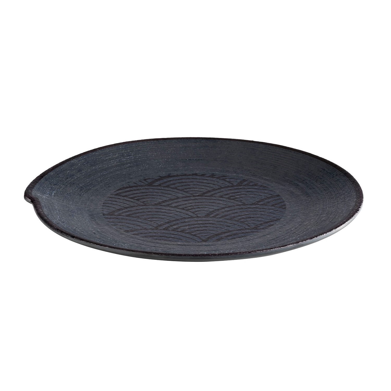 Teller -DARK WAVE- Ø 27 cm, H: 2,5 cm Melamin