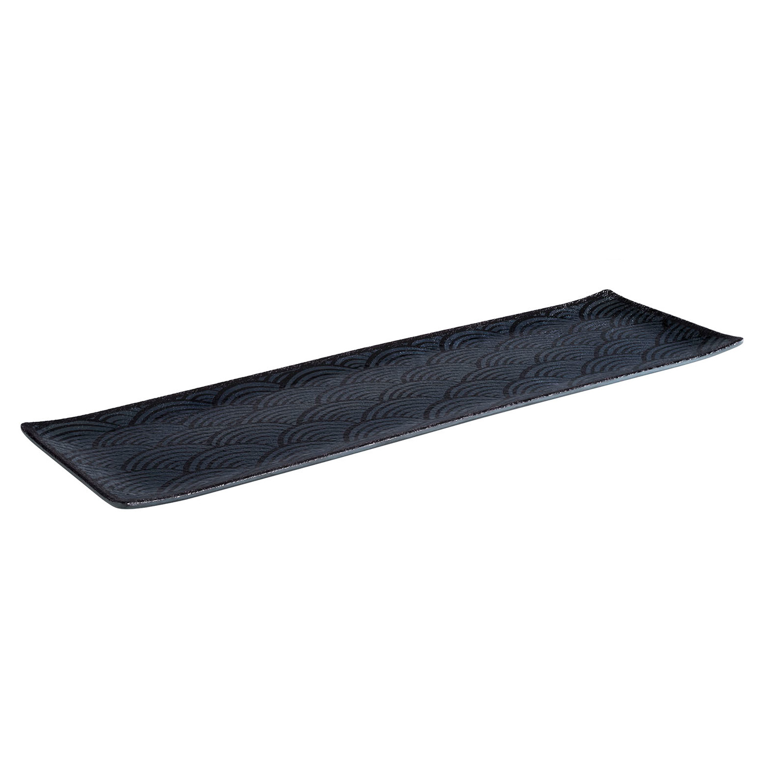 GN 2/4 Tablett -DARK WAVE- 53 x 16,2 cm, H: 2 cm Melamin