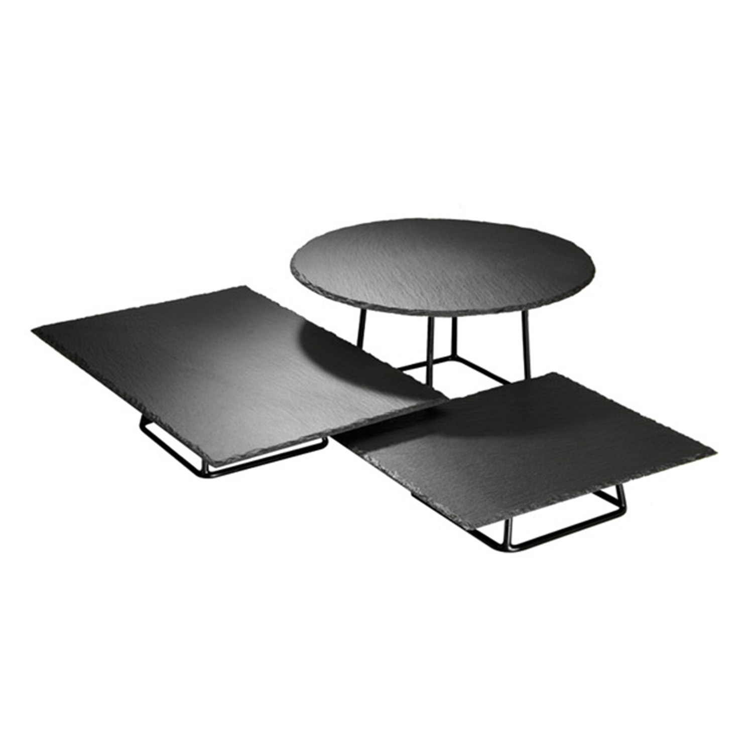 Buffetständer -MULTI- 18 x 18 cm, H: 8 cm Metall, PVC,