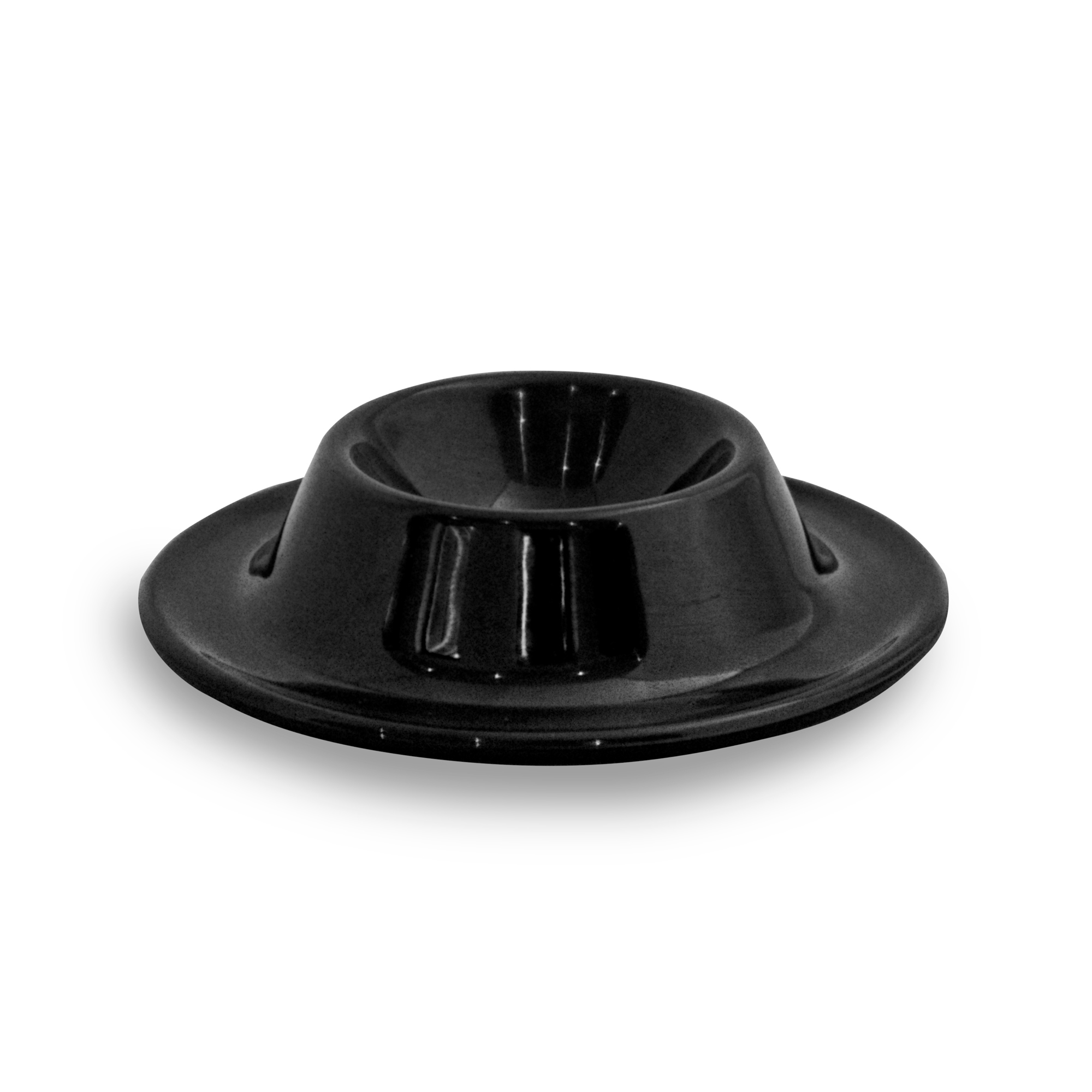 Eierbecher, Ø 8,5 cm, H: 2 cm Melamin, schwarz