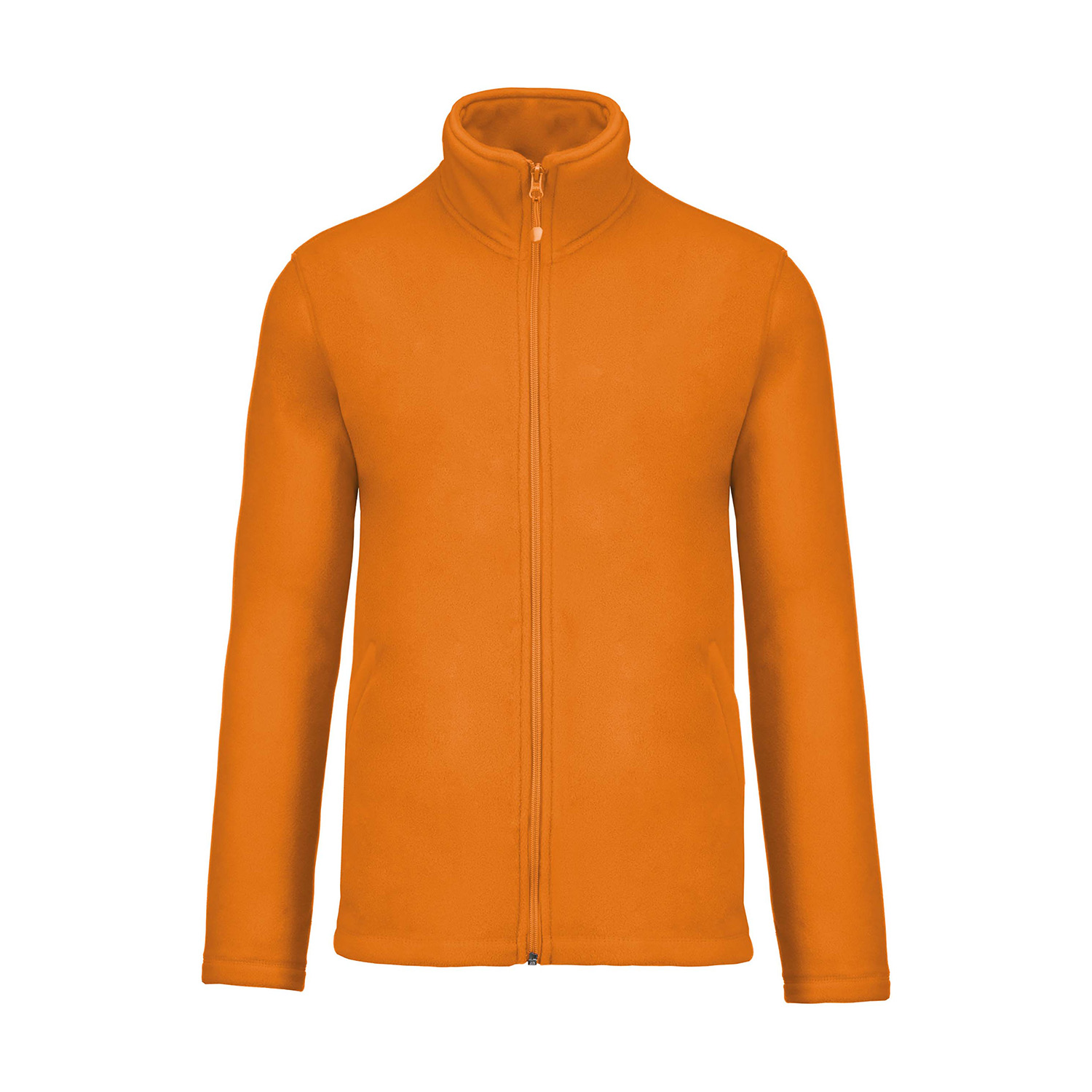 Herren-Fleece-Jacke, orange