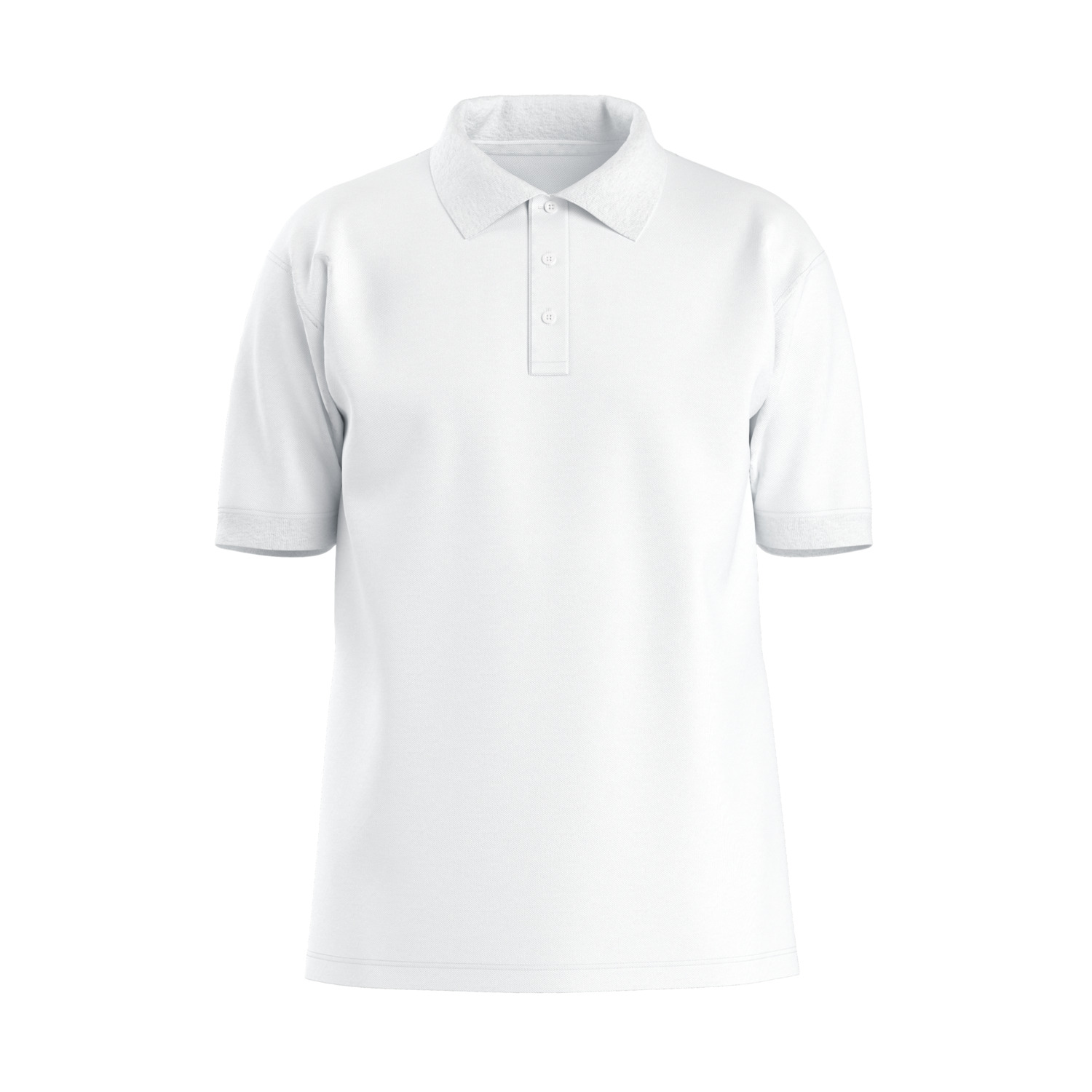 Unisex-Polo Concept, weiß